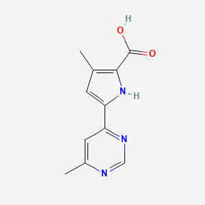 3-Methyl-5-(6-methylpyrimidin-4-yl)-1H-pyrrole-2-carboxylicacid