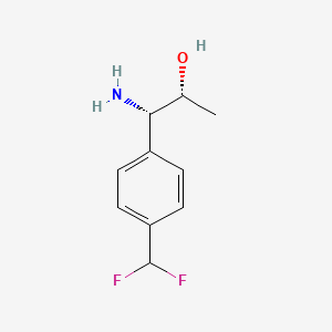 molecular formula C10H13F2NO B15235210 (1S,2R)-1-Amino-1-[4-(difluoromethyl)phenyl]propan-2-OL 