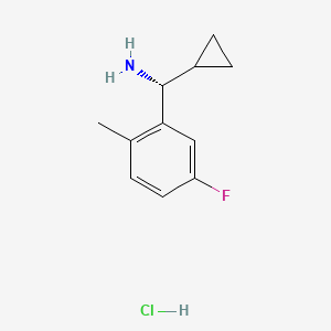 (R)-Cyclopropyl(5-fluoro-2-methylphenyl)methanamine hcl