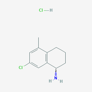 (S)-7-Chloro-5-methyl-1,2,3,4-tetrahydronaphthalen-1-amine hcl