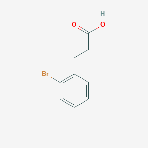 molecular formula C10H11BrO2 B1523541 3-(2-溴-4-甲基苯基)丙酸 CAS No. 829-57-2