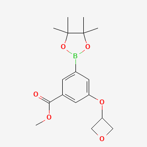 Methyl 3-(oxetan-3-yloxy)-5-(4,4,5,5-tetramethyl-1,3,2-dioxaborolan-2-YL)benzoate