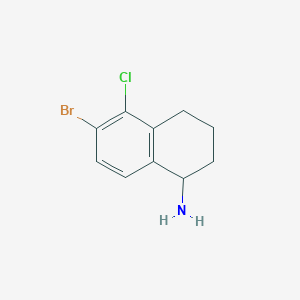 6-Bromo-5-chloro-1,2,3,4-tetrahydronaphthalen-1-amine