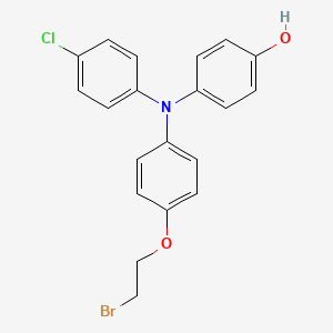 4-((4-(2-Bromoethoxy)phenyl)(4-chlorophenyl)amino)phenol