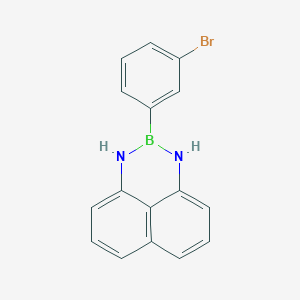 molecular formula C16H12BBrN2 B1523546 2-(3-溴苯基)-2,3-二氢-1H-萘并[1,8-de][1,3,2]二氮硼杂环 CAS No. 927384-43-8