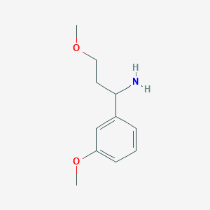 3-Methoxy-1-(3-methoxyphenyl)propan-1-amine