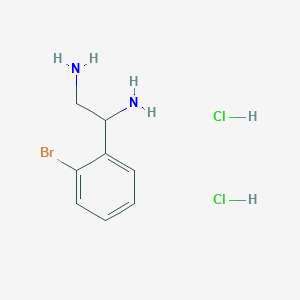 molecular formula C8H13BrCl2N2 B15235472 1-(2-Bromophenyl)ethane-1,2-diamine 2hcl 