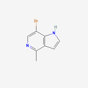 molecular formula C8H7BrN2 B1523548 7-溴-4-甲基-1H-吡咯并[3,2-c]吡啶 CAS No. 1082042-20-3