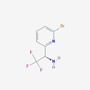 molecular formula C7H6BrF3N2 B15235524 (S)-1-(6-Bromopyridin-2-YL)-2,2,2-trifluoroethan-1-amine 