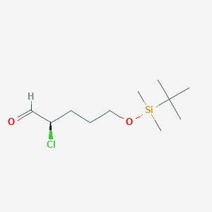 (R)-5-((Tert-butyldimethylsilyl)oxy)-2-chloropentanal