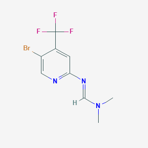 (E)-N'-(5-Bromo-4-(trifluoromethyl)pyridin-2-YL)-N,N-dimethylformimidamide