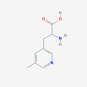 molecular formula C9H12N2O2 B15235569 2-Amino-3-(5-methylpyridin-3-yl)propanoic acid 