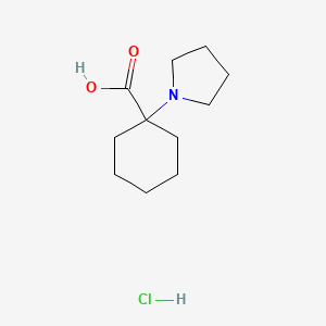 B1523559 1-(1-Pyrrolidinyl)cyclohexanecarboxylic acid hydrochloride CAS No. 1255717-93-1