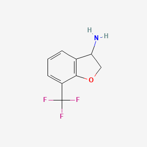 7-(Trifluoromethyl)-2,3-dihydro-1-benzofuran-3-amine