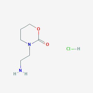 3-(2-Aminoethyl)-1,3-oxazinan-2-one hydrochloride