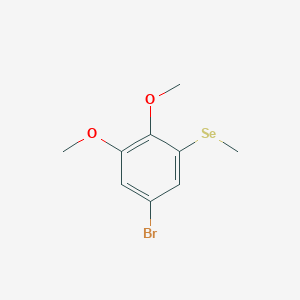 molecular formula C9H11BrO2Se B15235634 (5-Bromo-2,3-dimethoxyphenyl)(methyl)selane 