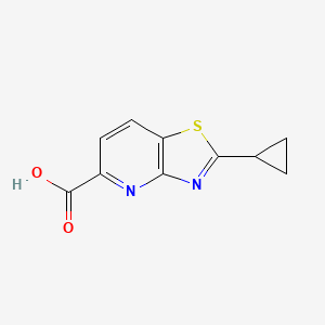 2-Cyclopropylthiazolo[4,5-B]pyridine-5-carboxylic acid