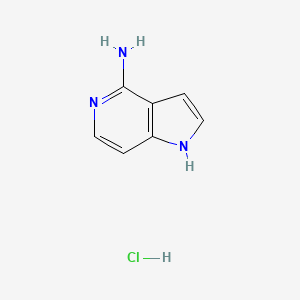 molecular formula C7H8ClN3 B1523565 1H-pyrrolo[3,2-c]pyridin-4-amine hydrochloride CAS No. 1392214-18-4
