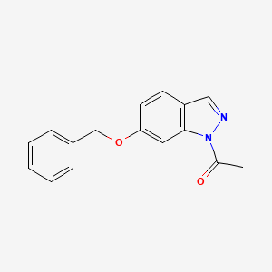 molecular formula C16H14N2O2 B1523566 1-Acetyl-6-benzyloxy-1H-indazole CAS No. 568596-29-2