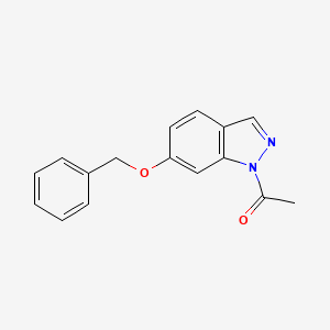 molecular formula C16H14N2O2 B1523566 1-Acetil-6-benciloxi-1H-indazol CAS No. 568596-29-2