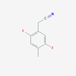 molecular formula C9H7F2N B15235668 2-(2,5-Difluoro-4-methylphenyl)acetonitrile 