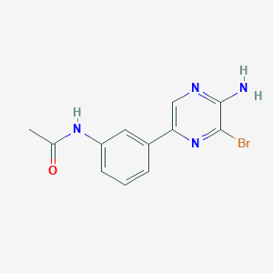 N-(3-(5-Amino-6-bromopyrazin-2-YL)phenyl)acetamide