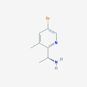 (1R)-1-(5-Bromo-3-methyl(2-pyridyl))ethylamine