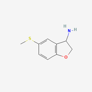 5-(Methylsulfanyl)-2,3-dihydro-1-benzofuran-3-amine