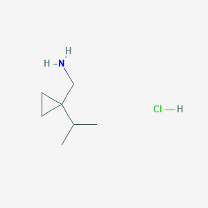 molecular formula C7H16ClN B1523573 [1-(Propan-2-yl)cyclopropyl]methanamine hydrochloride CAS No. 1015846-33-9