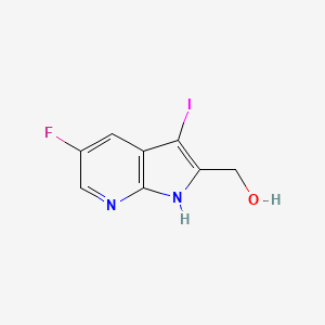 (5-Fluoro-3-iodo-1H-pyrrolo[2,3-B]pyridin-2-YL)methanol