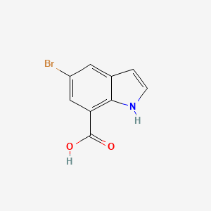 molecular formula C9H6BrNO2 B1523576 5-Bromo-1H-indole-7-carboxylic acid CAS No. 860624-90-4
