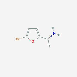 molecular formula C6H8BrNO B15235760 (R)-1-(5-Bromofuran-2-YL)ethan-1-amine 