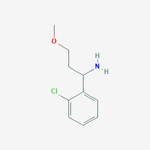 1-(2-Chlorophenyl)-3-methoxypropan-1-amine