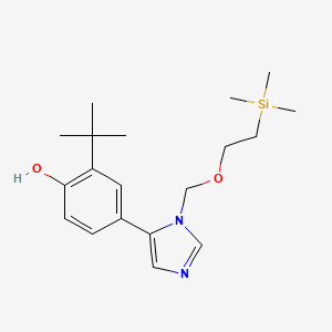 2-(Tert-butyl)-4-(1-((2-(trimethylsilyl)ethoxy)methyl)-1H-imidazol-5-YL)phenol