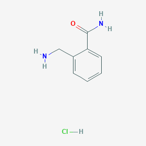 molecular formula C8H11ClN2O B1523588 2-(氨甲基)苯甲酰胺盐酸盐 CAS No. 1187927-15-6