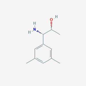 molecular formula C11H17NO B15235898 (1S,2R)-1-Amino-1-(3,5-dimethylphenyl)propan-2-OL 