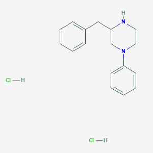 molecular formula C17H21ClN2 B1523590 3-Benzyl-1-phenyl-piperazine dihydrochloride CAS No. 1187929-13-0