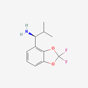 (S)-1-(2,2-Difluorobenzo[D][1,3]dioxol-4-YL)-2-methylpropan-1-amine