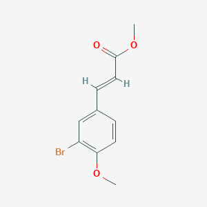 molecular formula C11H11BrO3 B15235921 3-(3-Bromo-4-methoxy-phenyl)-acrylic acid methyl ester 