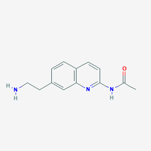 N-(7-(2-Aminoethyl)quinolin-2-YL)acetamide