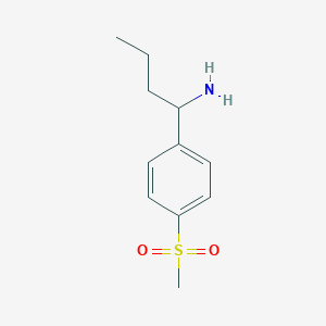 1-(4-(Methylsulfonyl)phenyl)butan-1-aminehcl