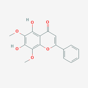 molecular formula C17H14O6 B015236 5,7-Dihydroxy-6,8-dimethoxyflavone CAS No. 3162-45-6