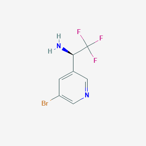 (R)-1-(5-Bromopyridin-3-YL)-2,2,2-trifluoroethan-1-amine