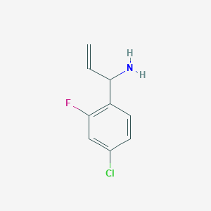 1-(4-Chloro-2-fluorophenyl)prop-2-en-1-amine