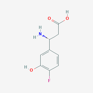 (3R)-3-Amino-3-(4-fluoro-3-hydroxyphenyl)propanoic acid