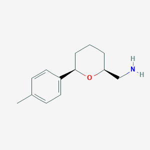 ((2S,6R)-6-(P-Tolyl)tetrahydro-2H-pyran-2-YL)methanamine