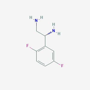 molecular formula C8H10F2N2 B15236085 (1R)-1-(2,5-Difluorophenyl)ethane-1,2-diamine 