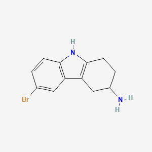 molecular formula C12H13BrN2 B15236097 6-bromo-2,3,4,9-tetrahydro-1H-carbazol-3-amine 