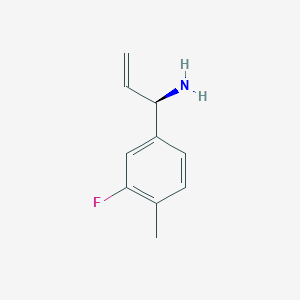 (1R)-1-(3-Fluoro-4-methylphenyl)prop-2-enylamine