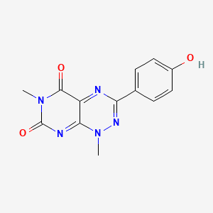 3-(4-Hydroxyphenyl)-1,6-dimethylpyrimido[5,4-e][1,2,4]triazine-5,7(1H,6H)-dione